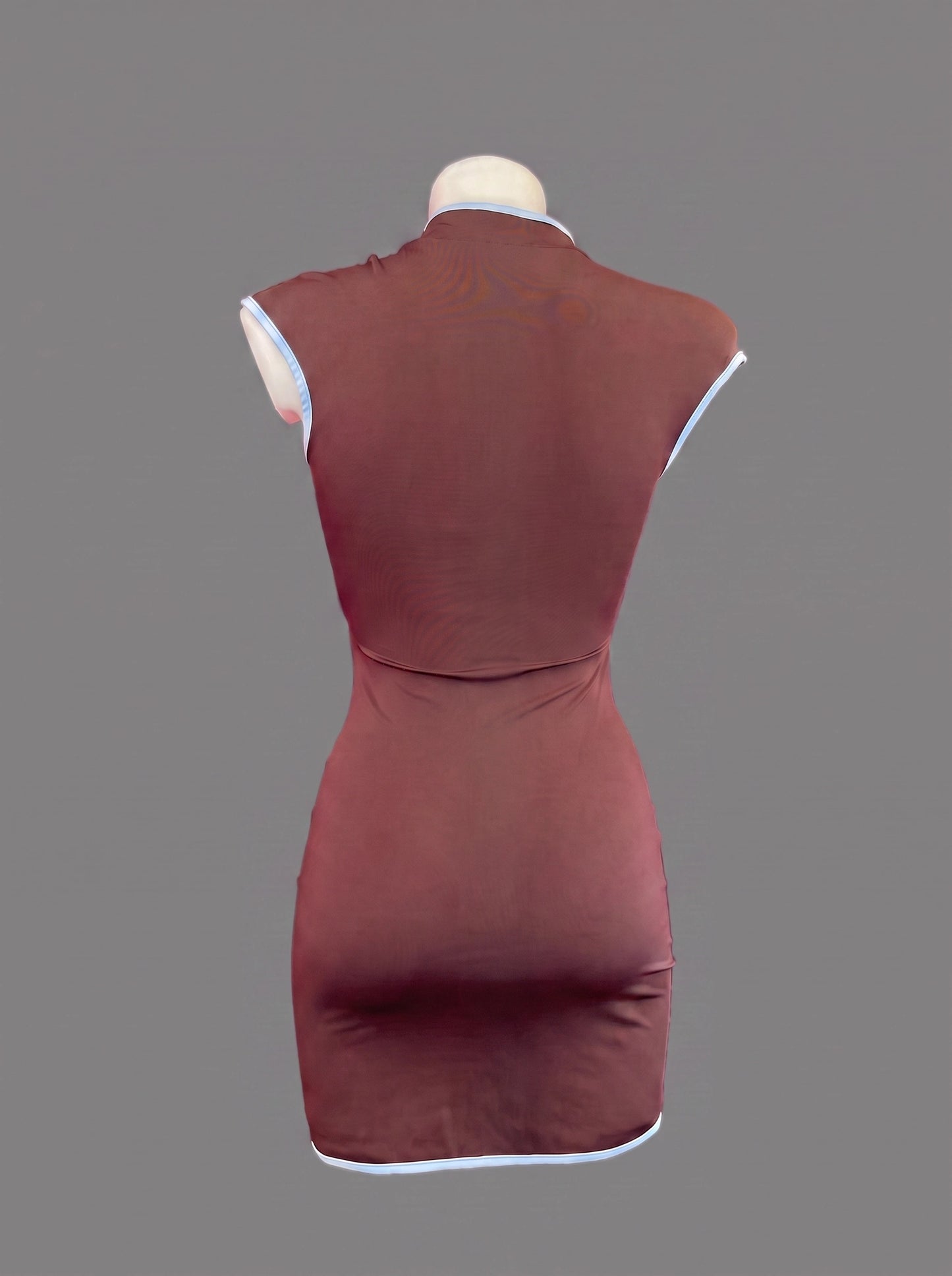 Mini Dress Cut-Out Bicolor