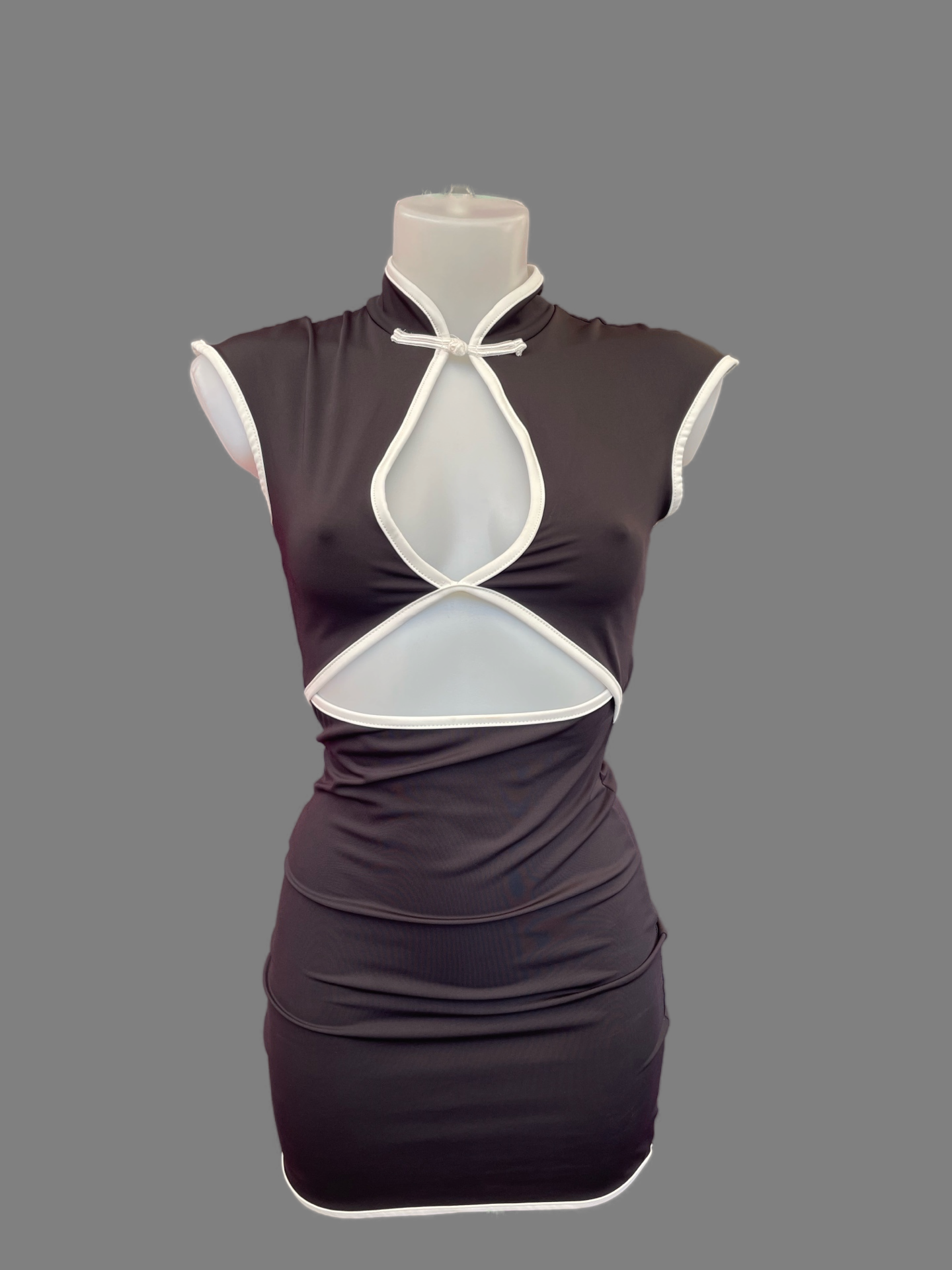 Mini Dress Cut-Out Bicolor