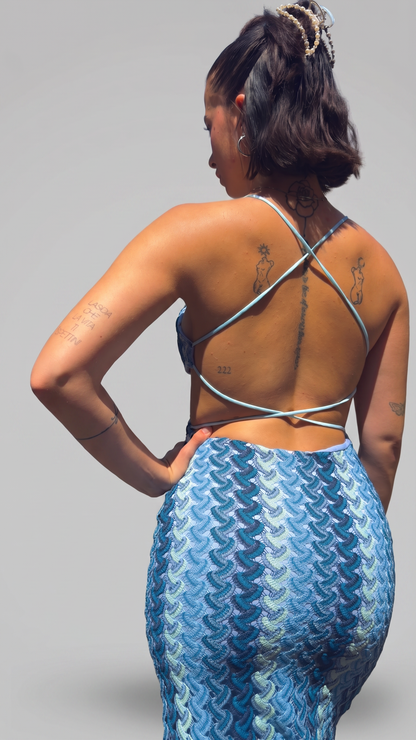 Vestito Midi Crochet Cut-Out