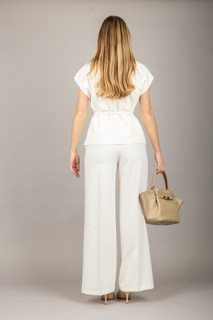 Completo gilet e pantalone a palazzo