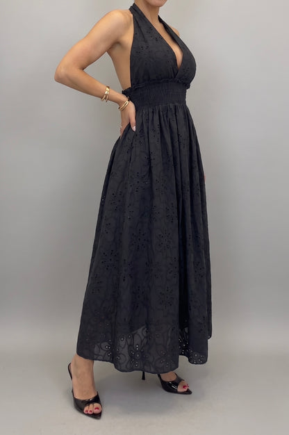Vestito Sangallo Halter Maxi