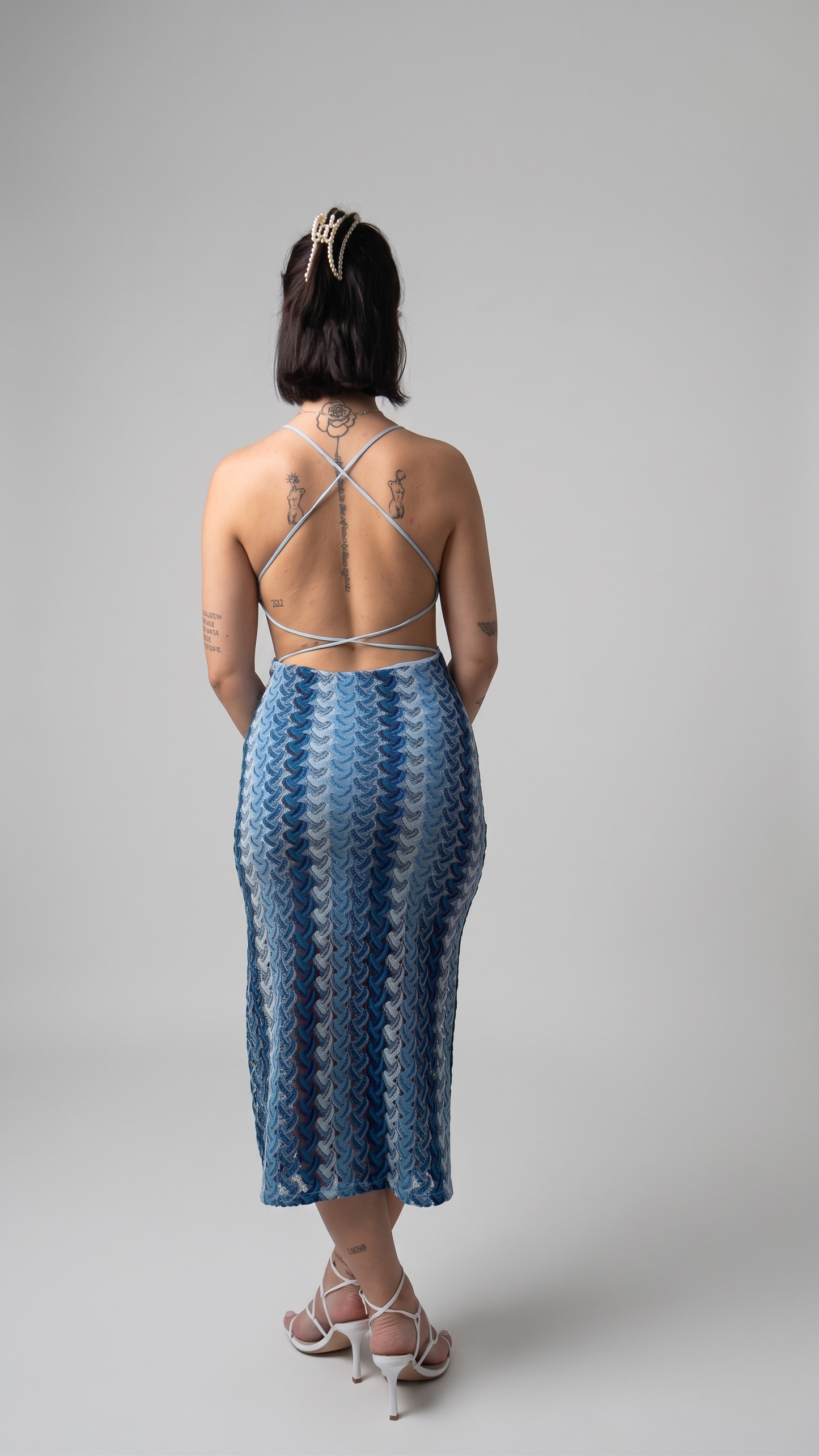 Vestito Midi Crochet Cut-Out
