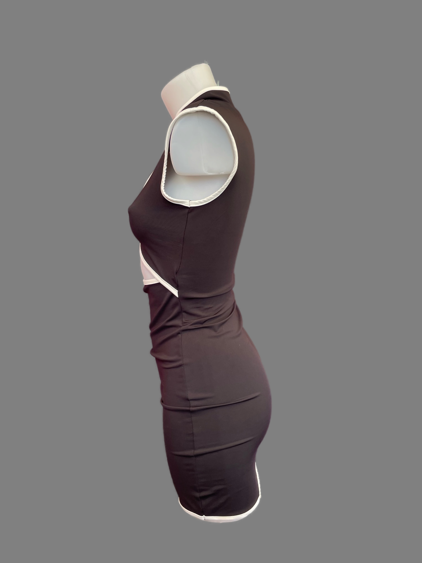 Mini Dress Cut-Out Bicolor