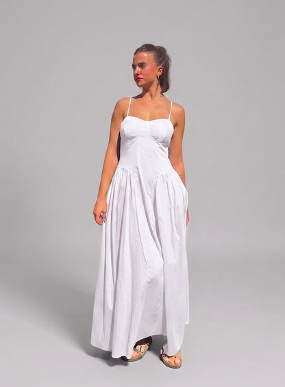 Vestito Maxi Bustier con Gonna Balloon
