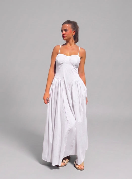 Vestito Maxi Bustier con Gonna Balloon