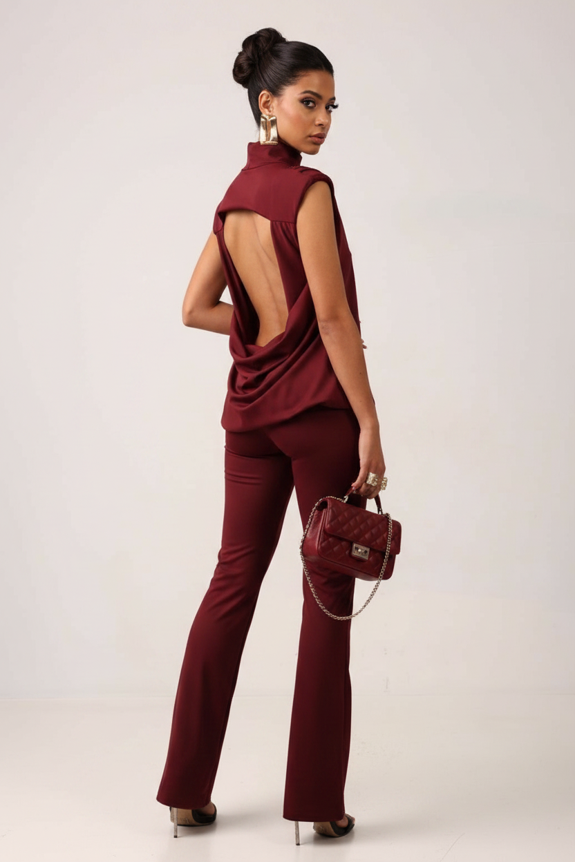 Jumpsuit open back