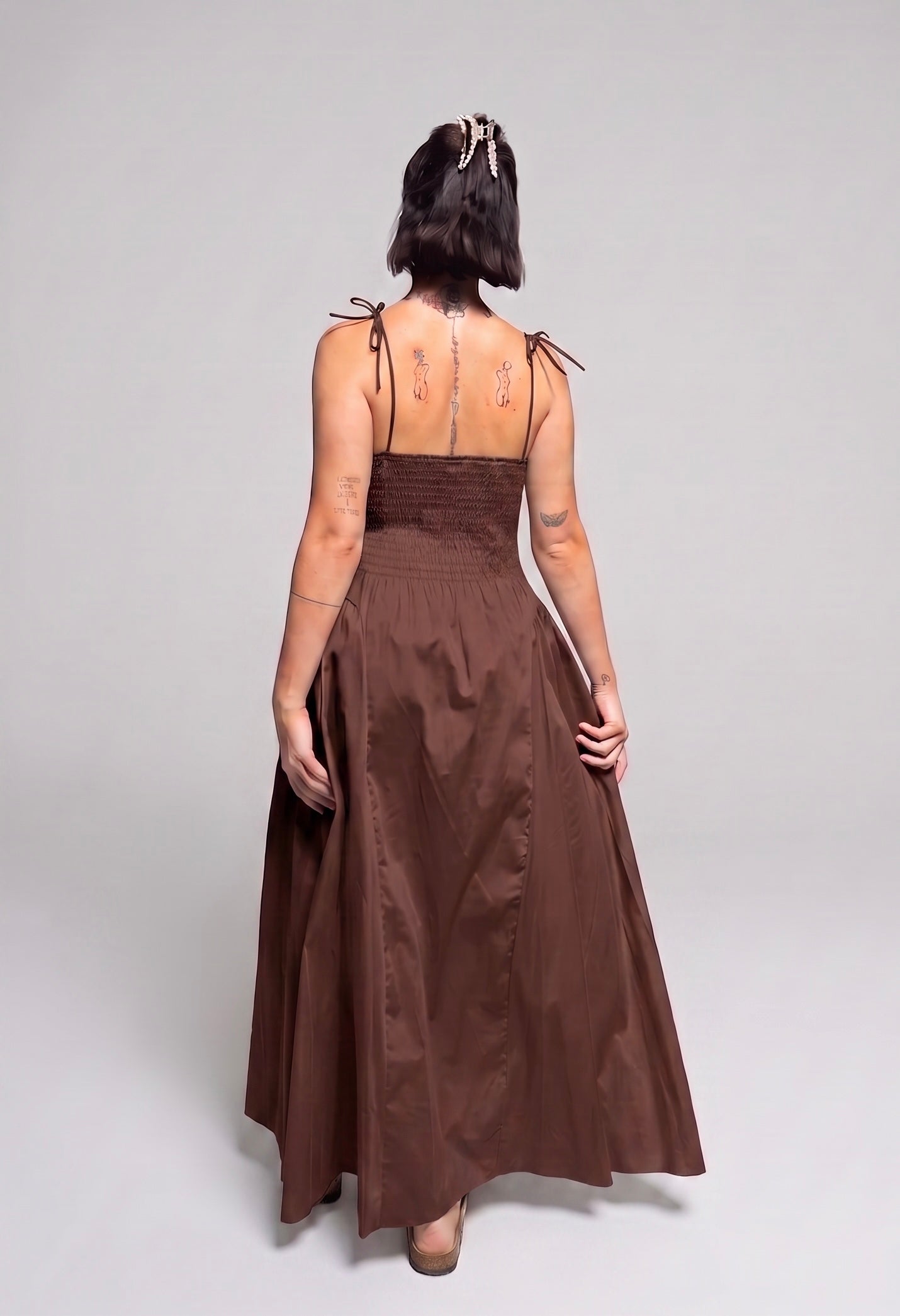 Vestito Maxi Bustier con Gonna Balloon