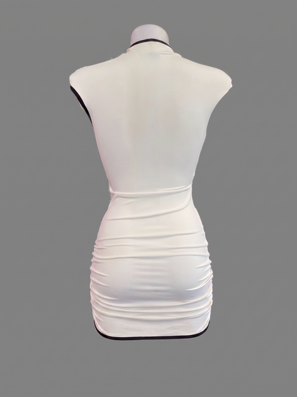 Mini Dress Cut-Out Bicolor