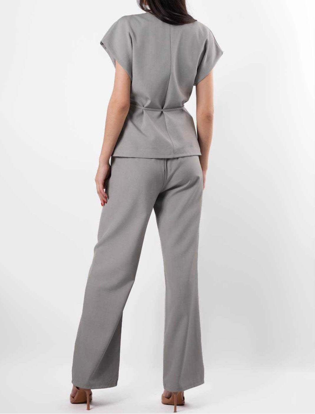 Completo gilet e pantalone a palazzo