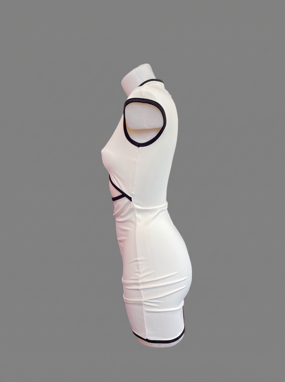 Mini Dress Cut-Out Bicolor