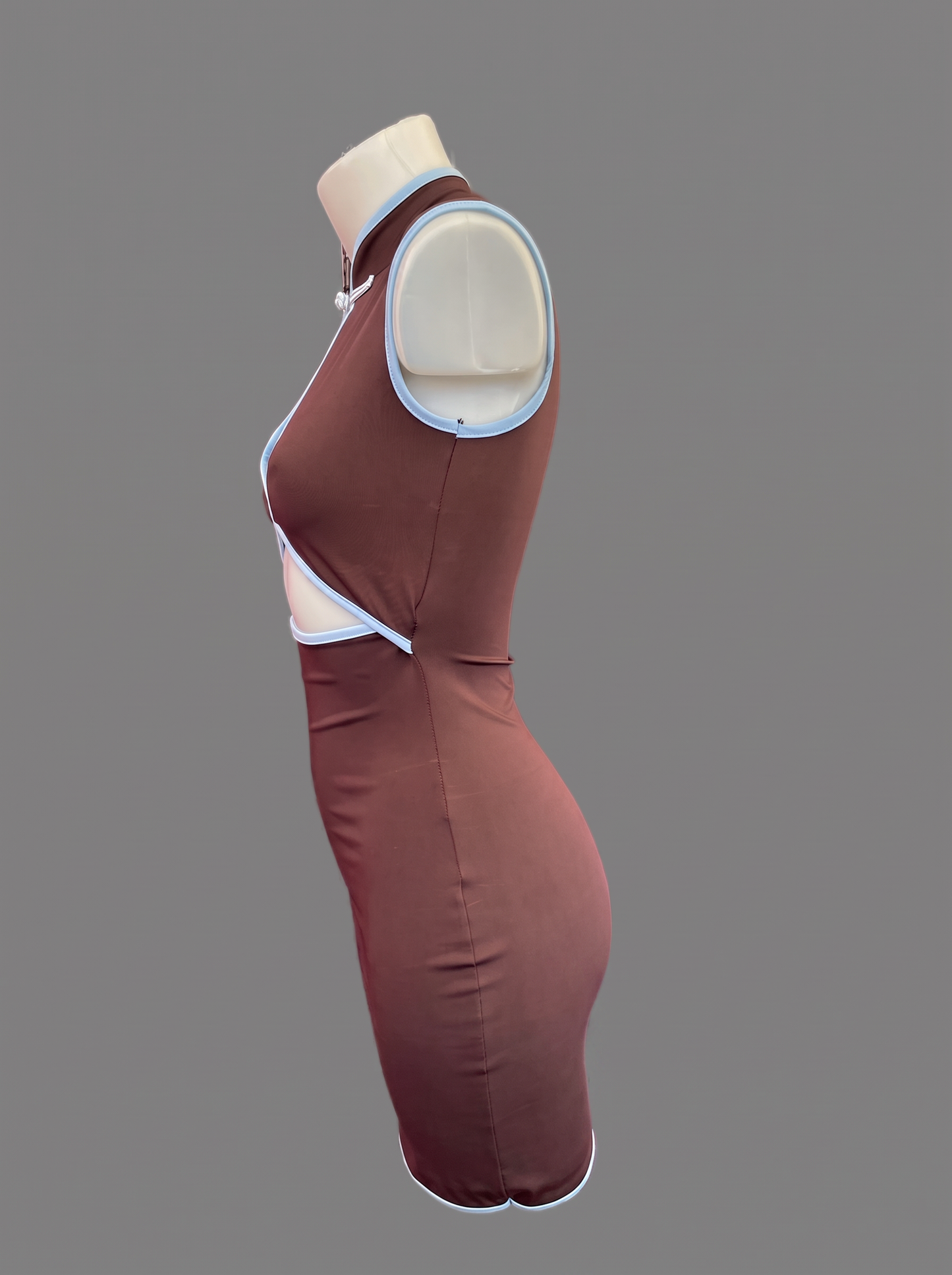 Mini Dress Cut-Out Bicolor